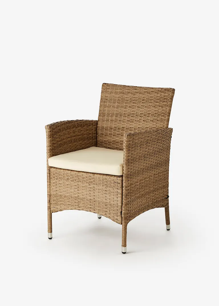 Bonprix Dining Set Für 6 Personen Aus Pflegeleichtem Polyrattan Mit Tisch In Holzoptik