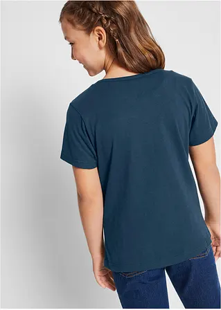 Bonprix Doppelpack Mädchen T-Shirt Mit Romantischem Druck