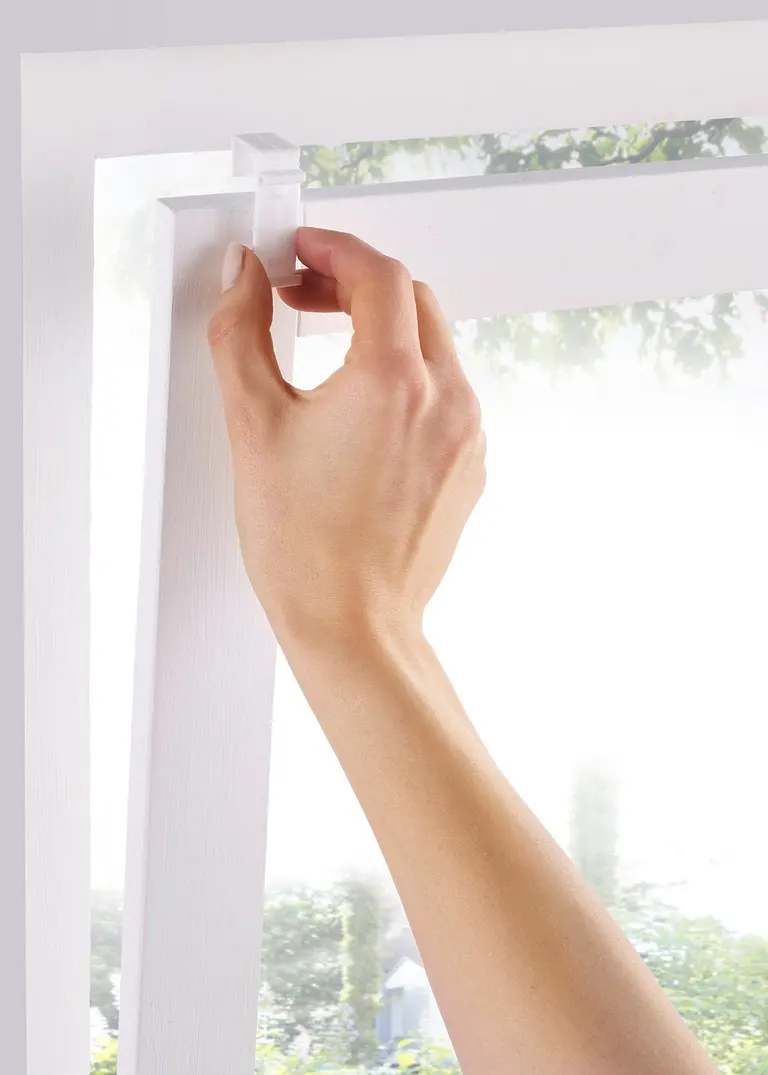 Bonprix Doppelrollo Mit Bedrucken Kreisen - Grau Klemmträger