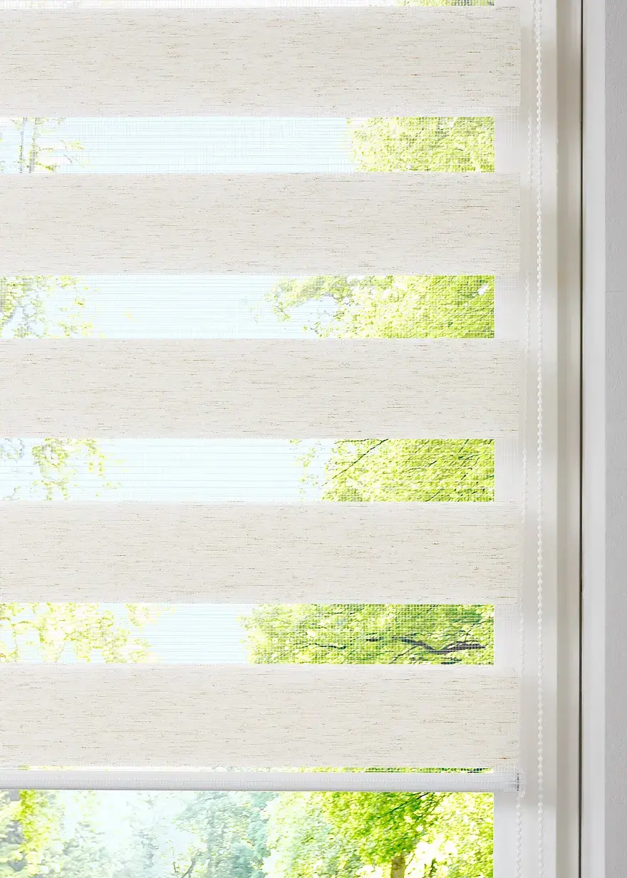 Bonprix Doppelrollo Mit Schöner Leinen-Optik - Beige Klemmträger