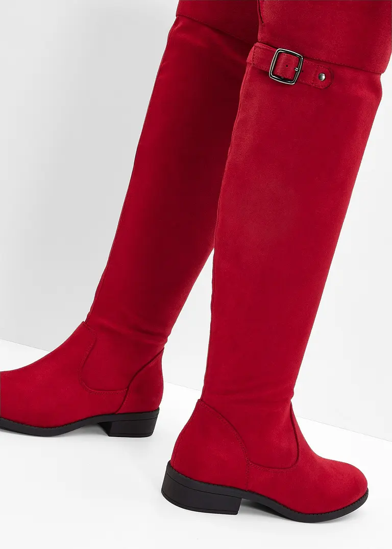 Bonprix Edel Stilvoll Und Bequem: Die Overkneestiefel Aus Velourslederimitat