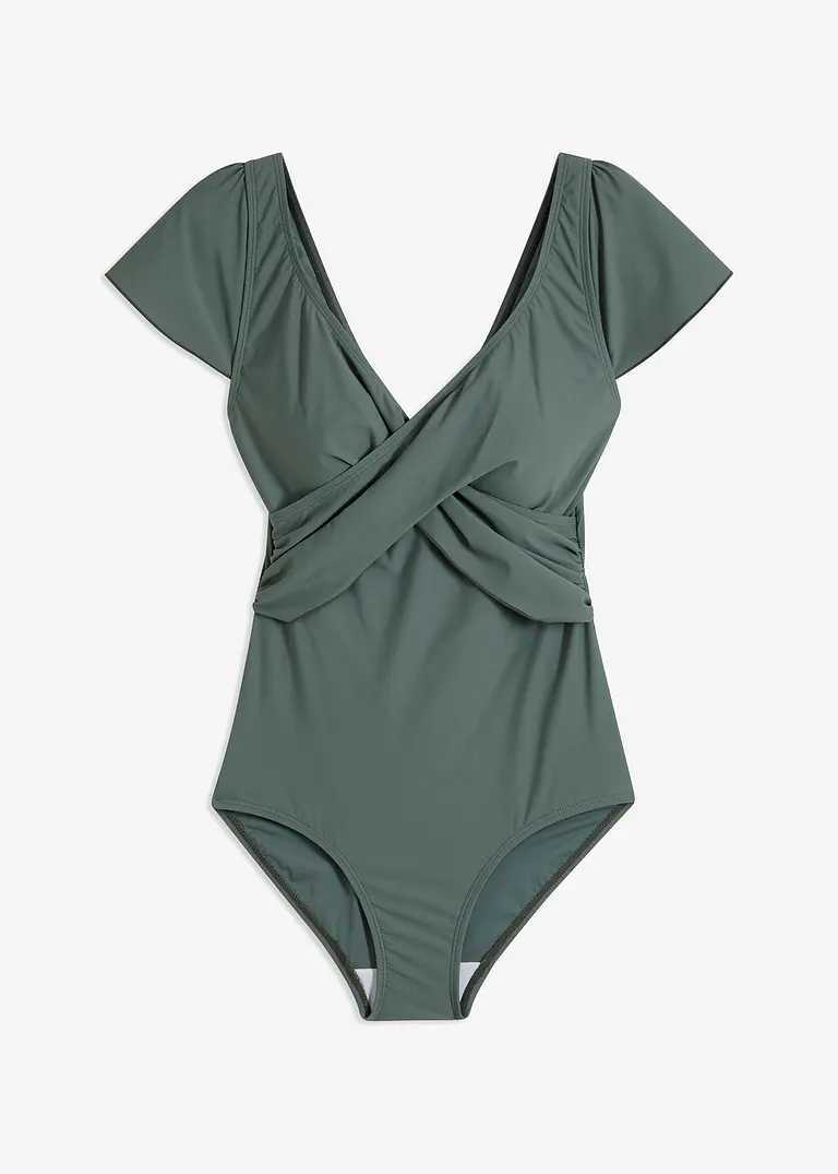 bonprix Edler Shape Badeanzug mit leichter Formkraft - grün