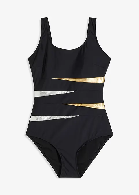 bonprix Edler Shape Badeanzug mittlere Formkraft - schwarz