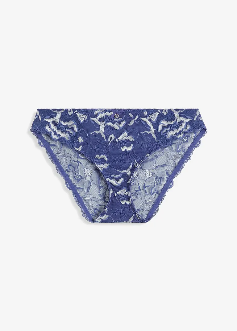 bonprix edler Slip aus mehrfarbiger Spitze - blau - Damen