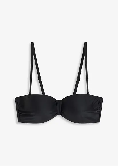 bonprix Edles Balconette Bikini Oberteil - schwarz Cup C