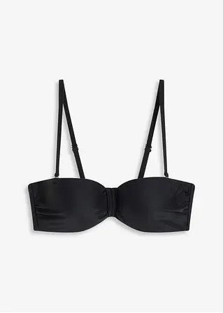 bonprix Edles Balconette Bikini Oberteil - schwarz Cup E