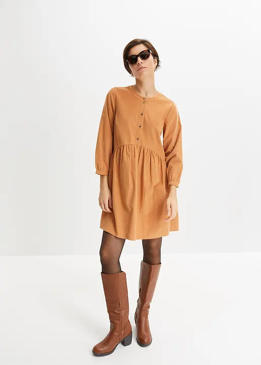 Bonprix Ein Must Have Für Den Herbst Trendy Cord-Kleid In Neuem Schnitt