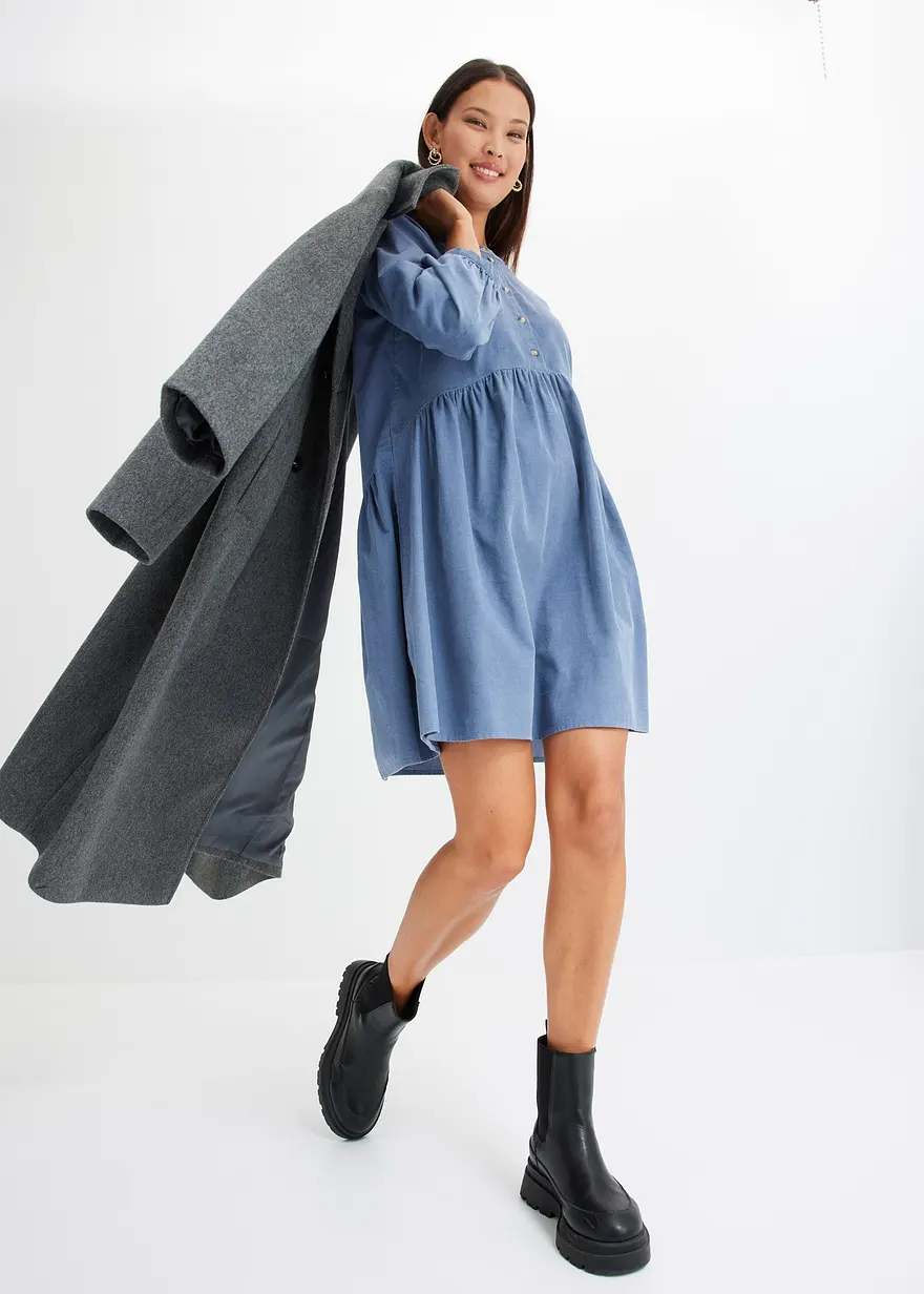 Bonprix Ein Must Have Für Den Herbst Trendy Cord-Kleid In Neuem Schnitt