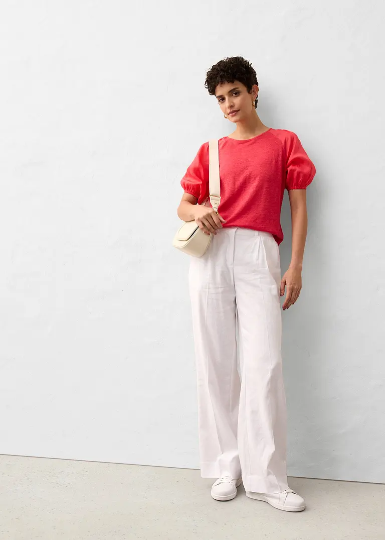 Bonprix Ein Schöner Sommer Begleiter Aus 100% Leinen - Pink