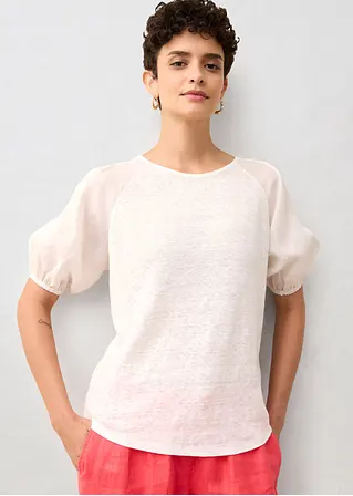 Bonprix Ein Schöner Sommer Begleiter Aus 100% Leinen - Weiß