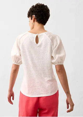 Bonprix Ein Schöner Sommer Begleiter Aus 100% Leinen - Weiß