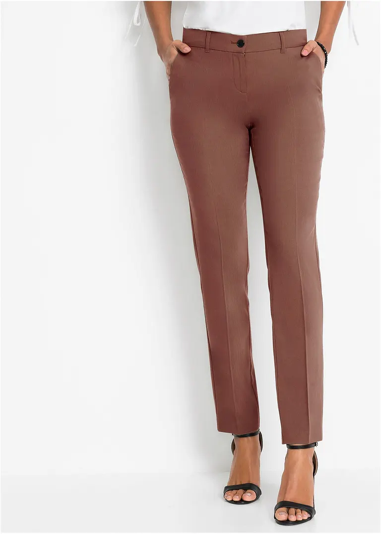 Bonprix Elegante Business-Hose In Petite-Größe. - Braun Petite