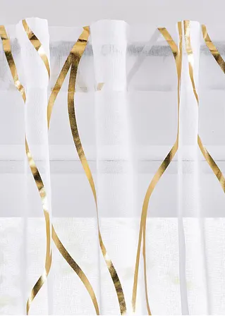 Bonprix Elegante Gardine Mit Glänzenden Wellenmuster