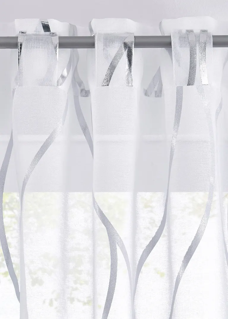 Bonprix Elegante Gardine Mit Glänzenden Wellenmuster