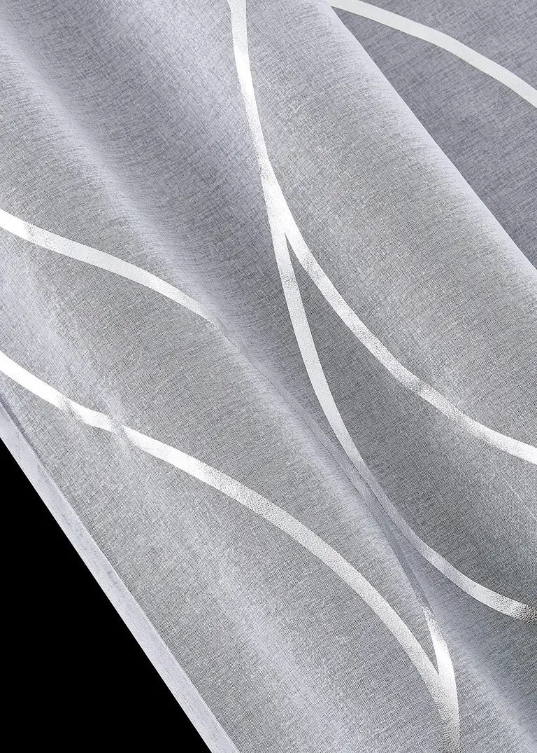 Bonprix Elegante Gardine Mit Glänzenden Wellenmuster