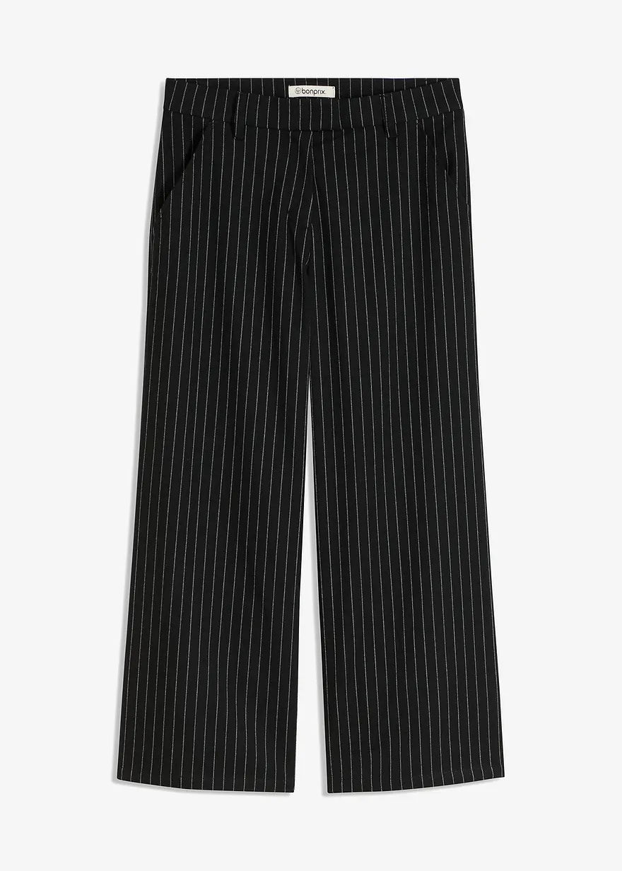 bonprix Elegante Hose mit kurzem Bein - schwarz - Damen