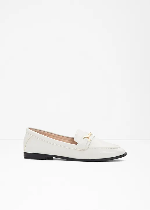 bonprix Elegante Loafer mit dekorativer Schnalle - beige