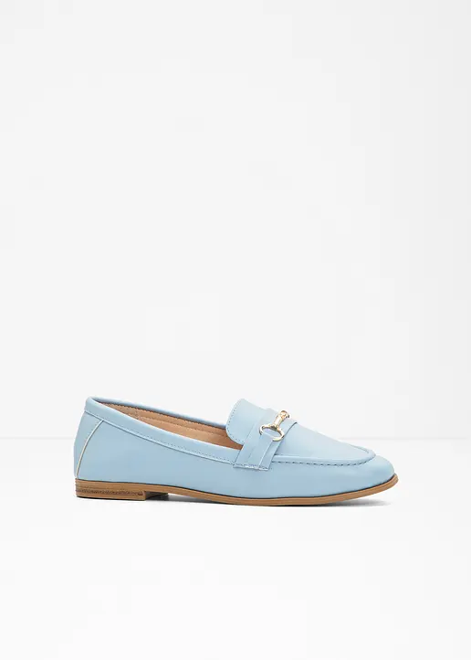 bonprix Elegante Loafer mit dekorativer Schnalle - blau - Damen