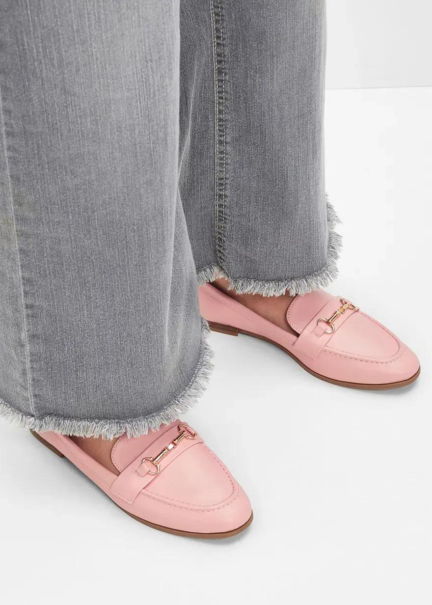 Bonprix Elegante Loafer Mit Dekorativer Schnalle - Rosa - Damen