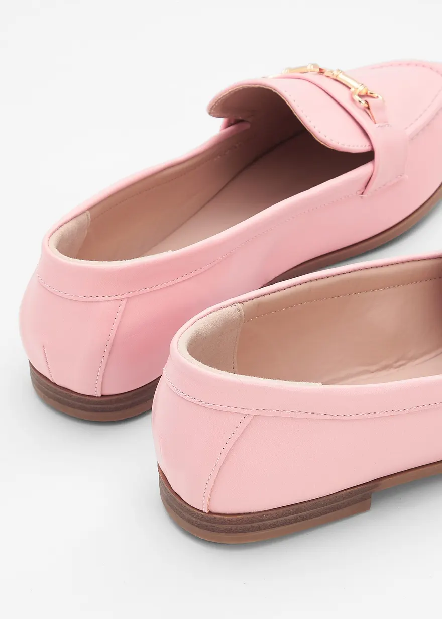 Bonprix Elegante Loafer Mit Dekorativer Schnalle - Rosa - Damen