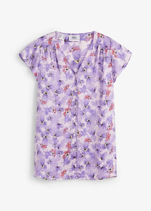 bonprix Elegante Schwangerschaftsbluse mit Stillfunktion - lila