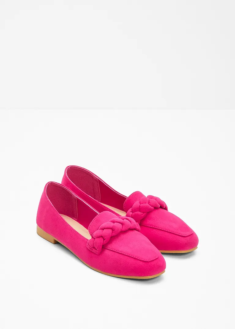 Bonprix Elegante Slipper Mit Flechtdetail - Pink - Damen