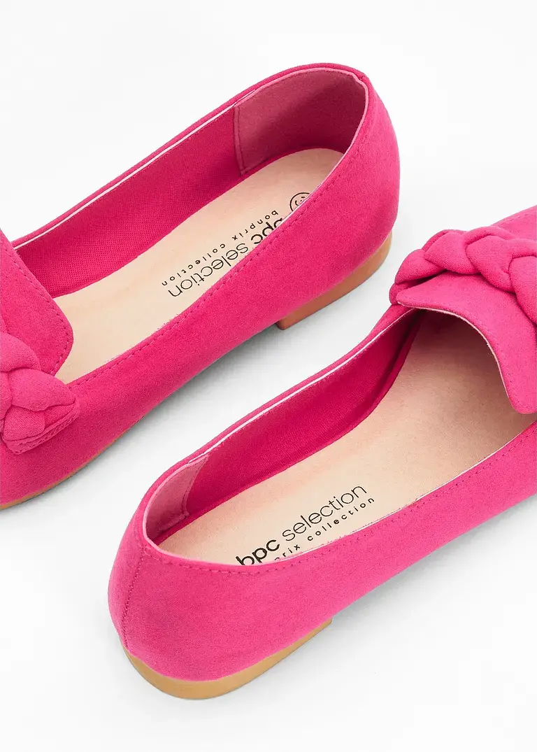 Bonprix Elegante Slipper Mit Flechtdetail - Pink - Damen