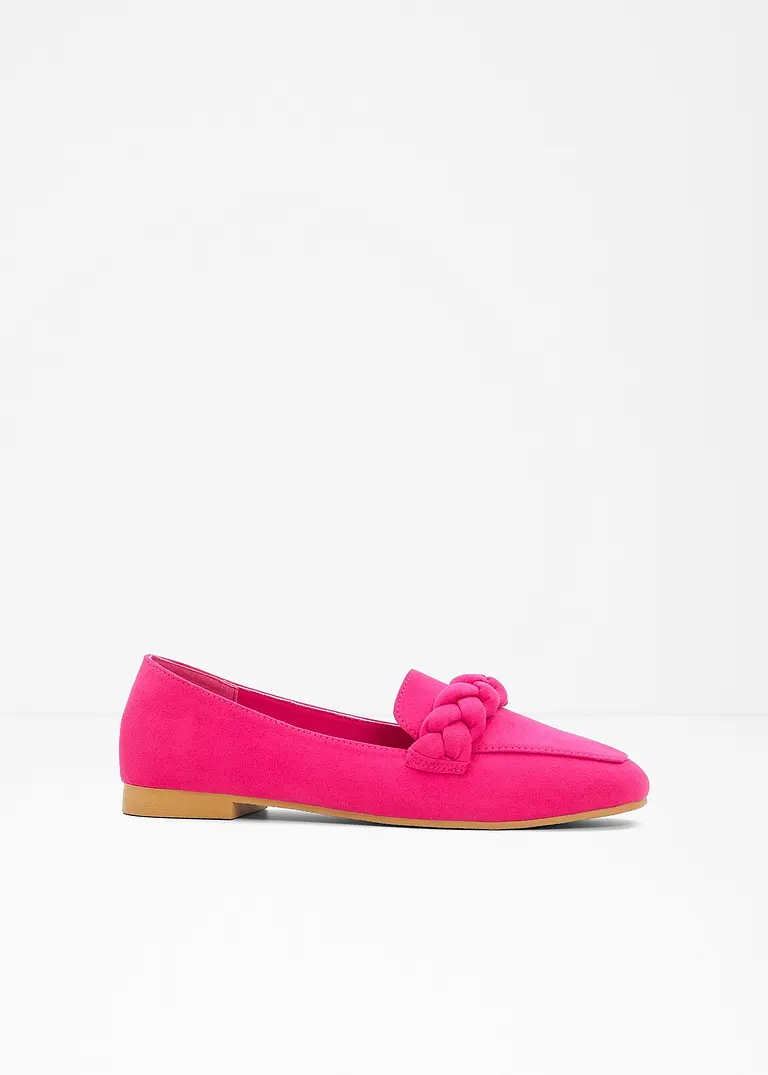 bonprix Elegante Slipper mit Flechtdetail - pink - Damen