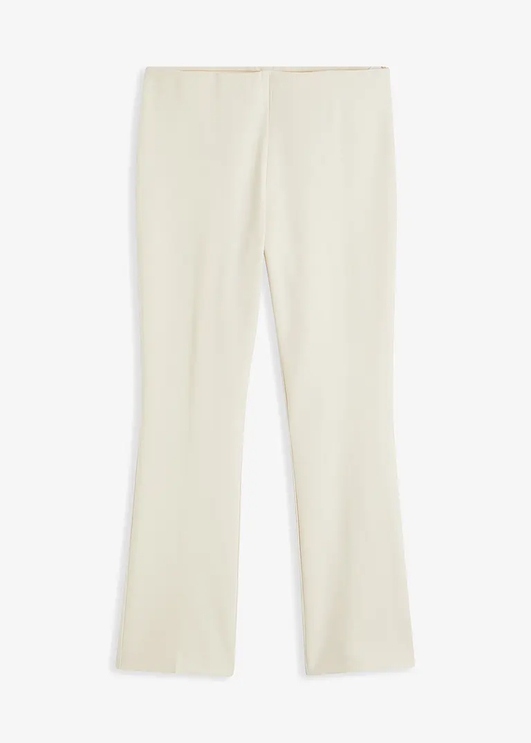 bonprix elegante Stretch-Hose mit ausgestelltem Bein - beige