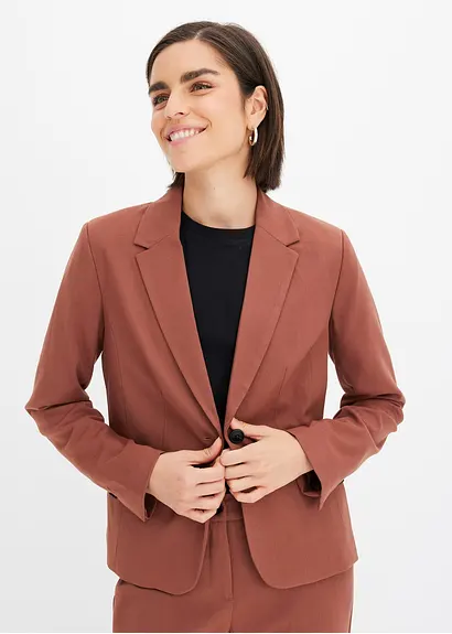 Bonprix Eleganter Blazer In Petite-Größe. - Braun Petite