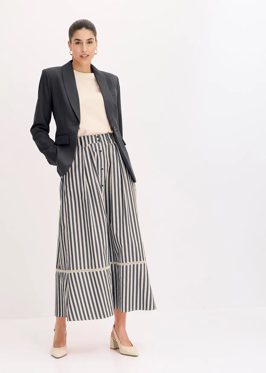 Bonprix Eleganter Blazer Mit Schalkragen - Schwarz - Damen