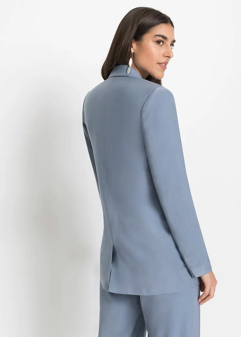 Bonprix Eleganter Blazer Verschließbar Mit Dekorativem Hornimitation-Knopf