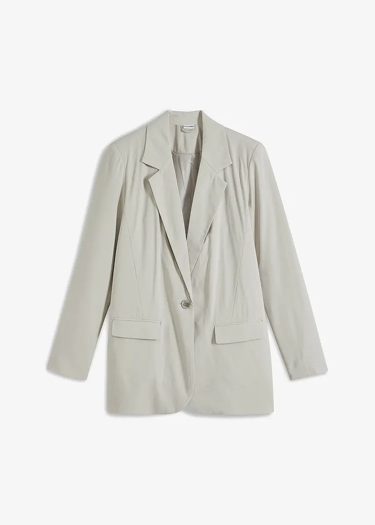 bonprix Eleganter Blazer verschließbar mit dekorativem Hornimitation-Knopf