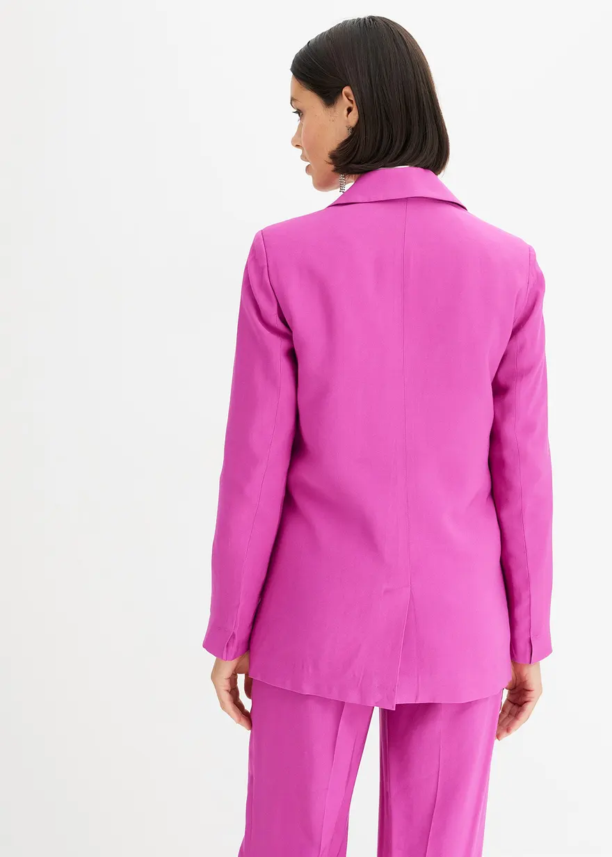 Bonprix Eleganter Blazer Verschließbar Mit Dekorativem Hornimitation-Knopf
