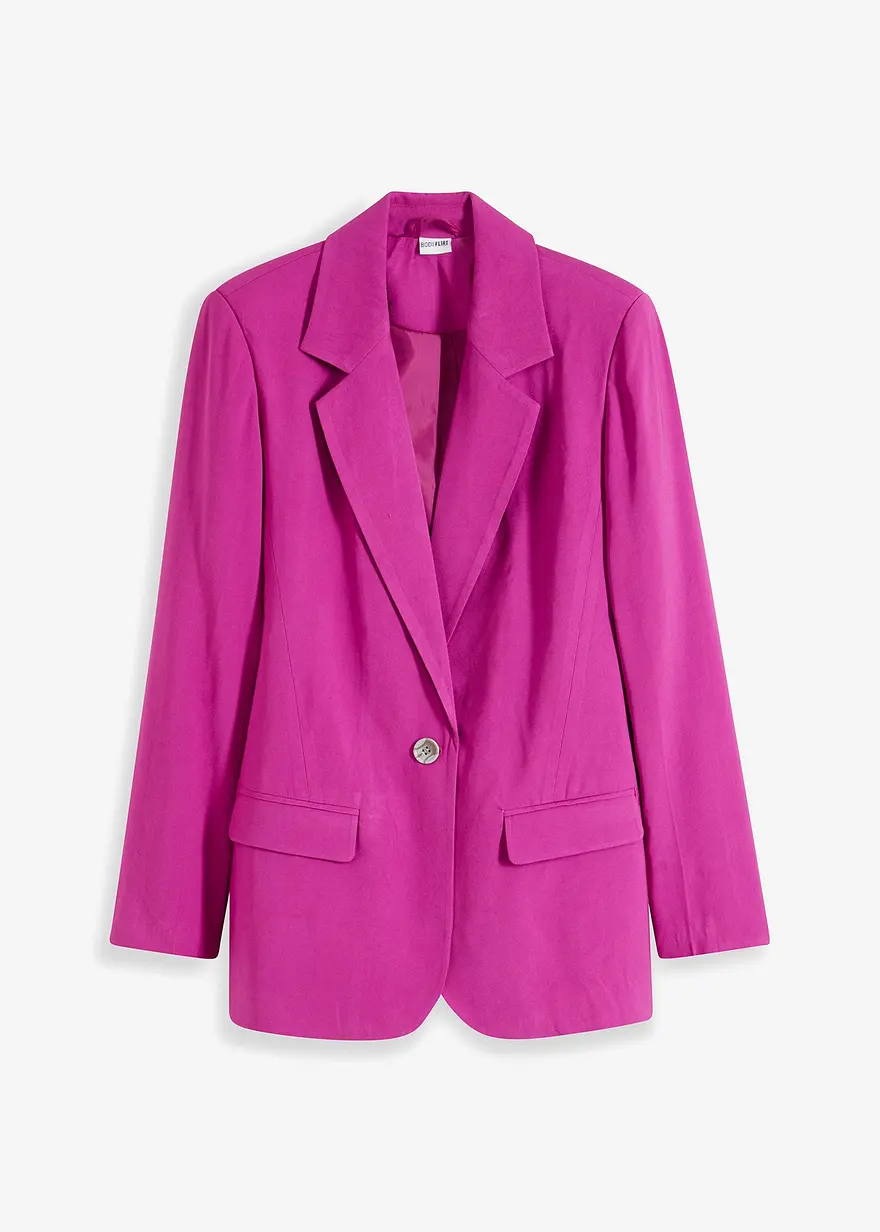 bonprix Eleganter Blazer verschließbar mit dekorativem Hornimitation-Knopf