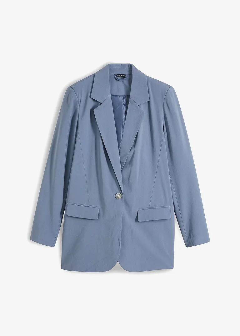 bonprix Eleganter Blazer verschließbar mit dekorativem Hornimitation-Knopf