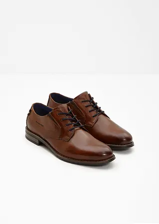 Bonprix Eleganter Bugatti Schnürschuh Aus Leder - Braun