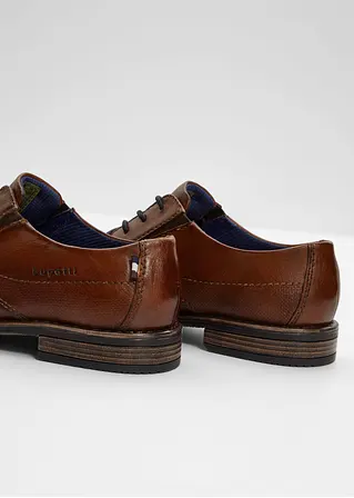 Bonprix Eleganter Bugatti Schnürschuh Aus Leder - Braun