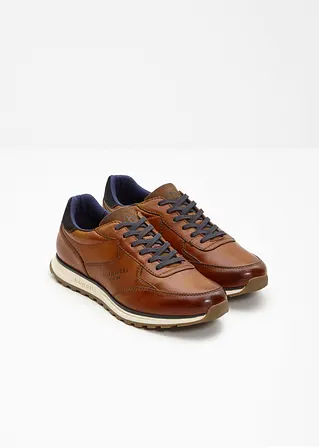 Bonprix Eleganter Bugatti Sneaker Aus Leder - Braun - Herren