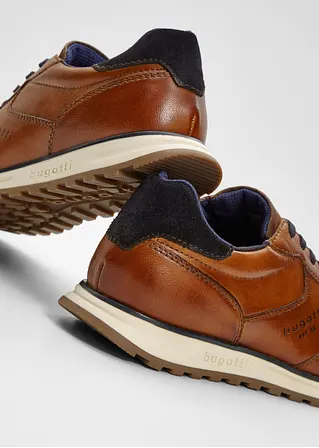 Bonprix Eleganter Bugatti Sneaker Aus Leder - Braun - Herren