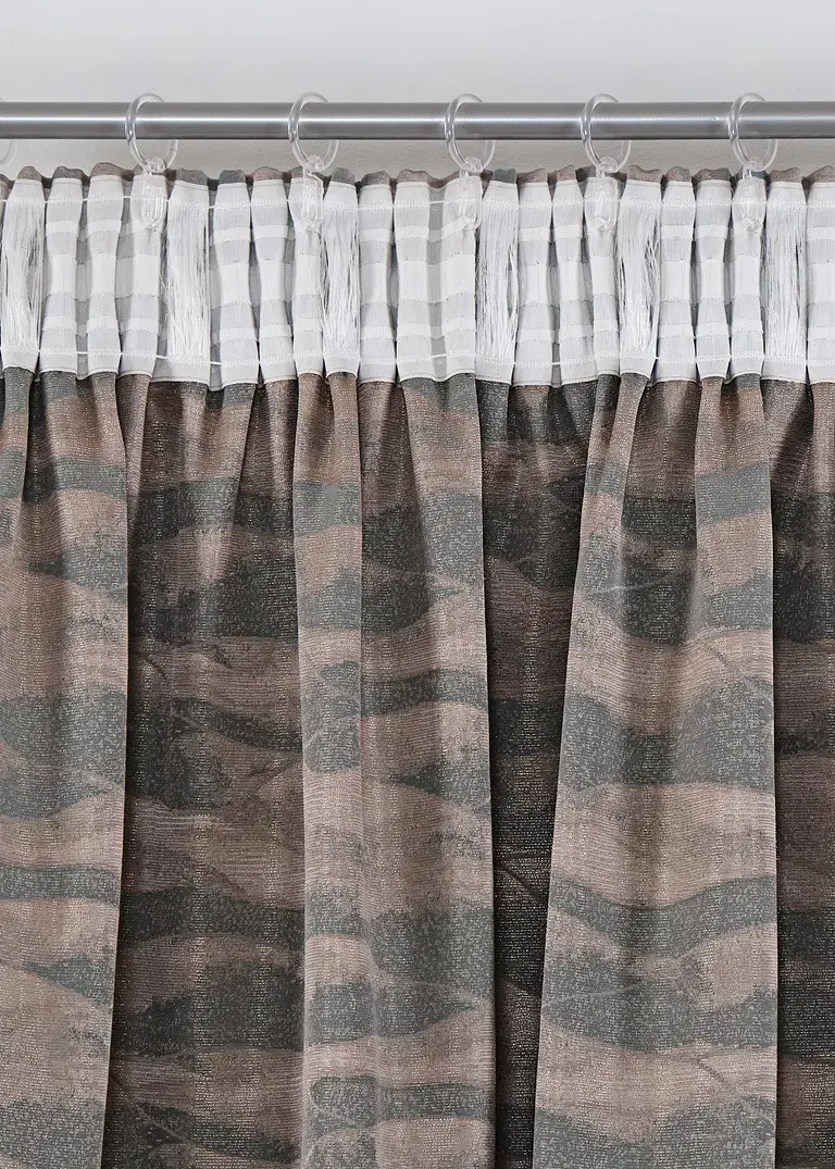 Bonprix Eleganter Fertigvorhang - Beige Multifunktionsband