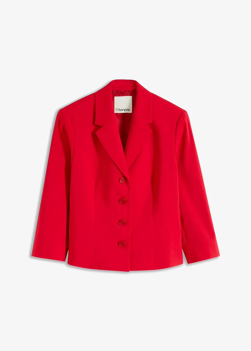 bonprix eleganter Kurzblazer mit 3/4 Armlänge - rot - Damen