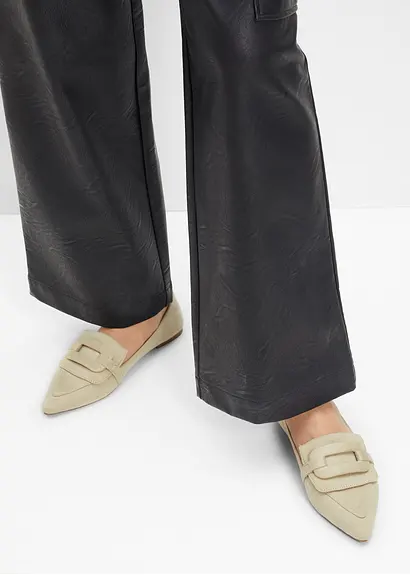 Bonprix Eleganter Loafer Mit Großer Schnalle - Grün - Damen