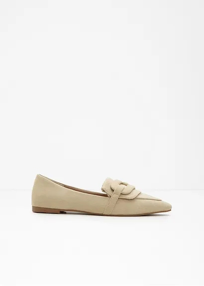 bonprix Eleganter Loafer mit großer Schnalle - grün - Damen