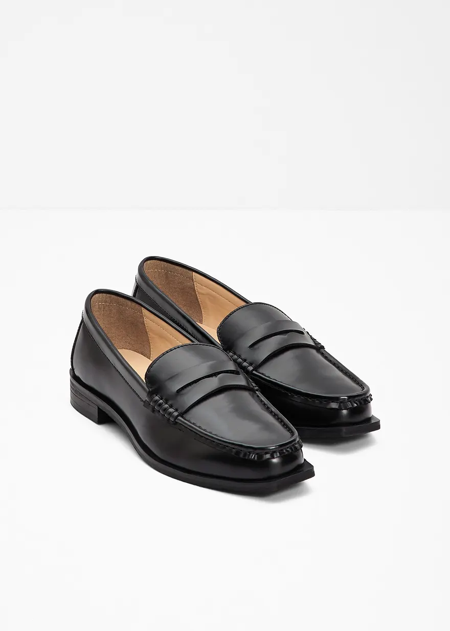 Bonprix Eleganter Penny Loafer In Zeitlosem Design - Schwarz