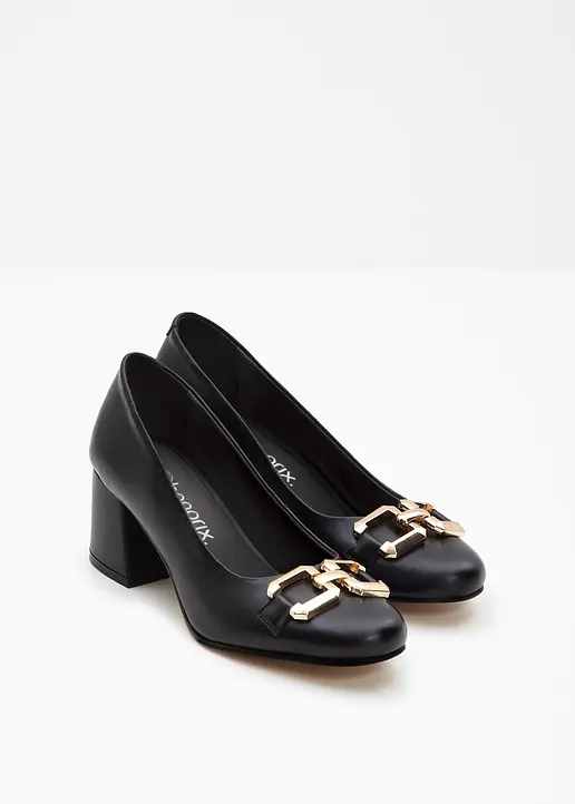 Bonprix Eleganter Pumps Mit Dekorativer Schnalle - Schwarz
