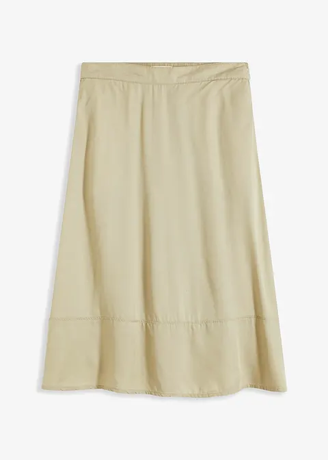 bonprix eleganter Tencel Rock mit Schlupfbund - grün - Damen