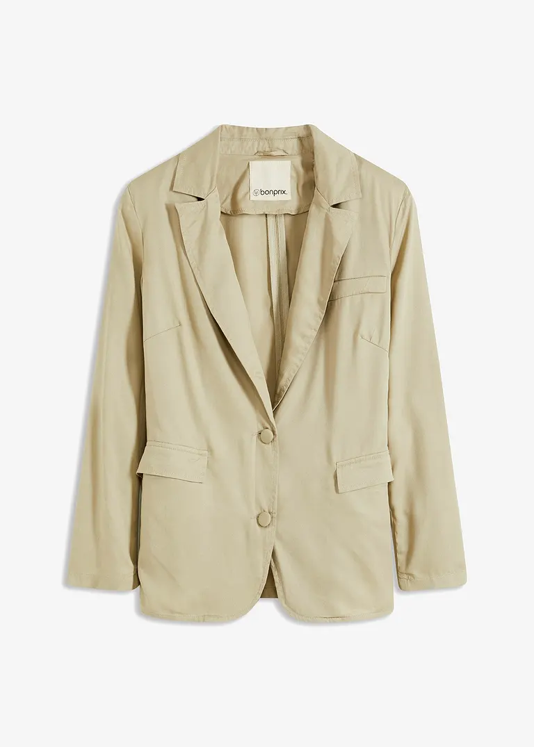 bonprix eleganter und bequemer Lyocell Blazer - grün - Damen
