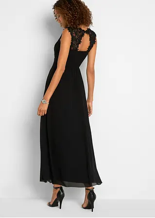 Bonprix Elegantes Abendkleid Mit Spitze Im Oberteil Und Einem Rücken-Cut-Out