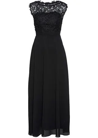 bonprix Elegantes Abendkleid mit Spitze im Oberteil und einem Rücken-Cut-Out
